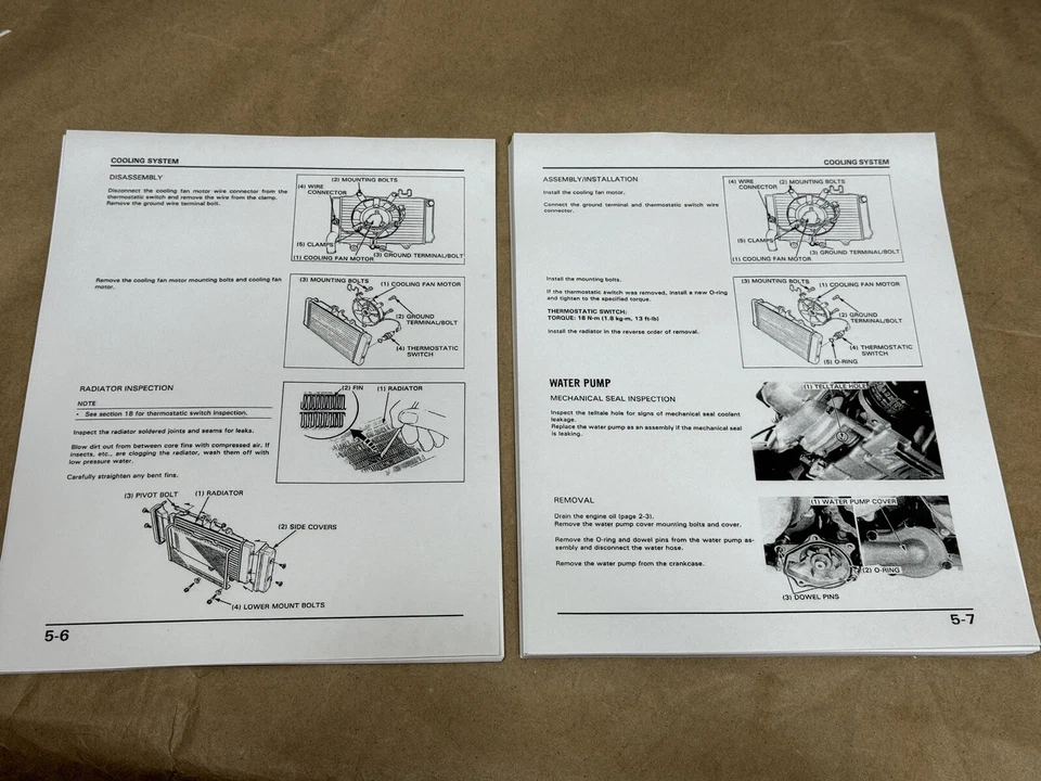 Manual de taller de reparación impreso Honda NT650 HAWK GT 650 Bros RC31 1988-1991 Foto 3 de 3