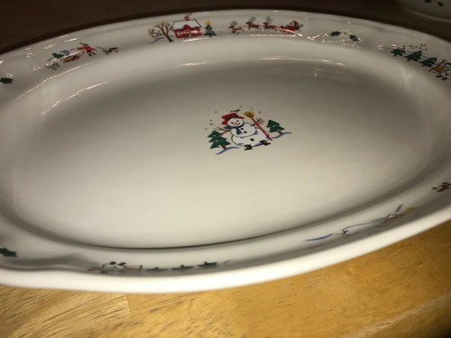Platos de Navidad Pfaltzgraff PUEBLO DE NIEVE: plato de plato verduras OPCIONES - Imagen 48 de 74