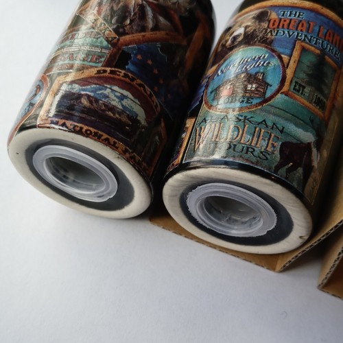 Alaskan Salt And Pepper Shakers Arctic Circle Ceramic - Picture 7 of 8