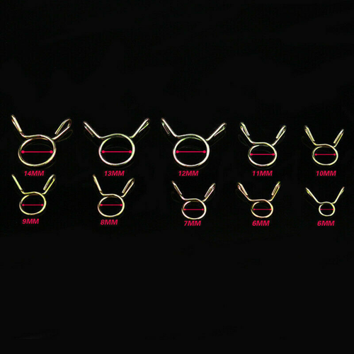 250 Stück Benzinschlauch Federklammern 5mm-14mm Schlauchschellen Schlauchschelle - Bild 2 von 4