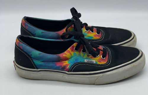 Vans schwarz Regenbogen bunte Canvas Schuhe Herren Größe 7 Damen 8,5 - Bild 3 von 9