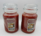 (2 Set) Yankee Candle Pumpkin Cinnamon Swirl Original Jar Candle 22oz