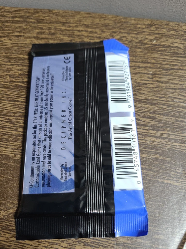 Q-Continuum Star Trek Card Game Booster Pack Limited Edition Sealed - Image 3 of 4