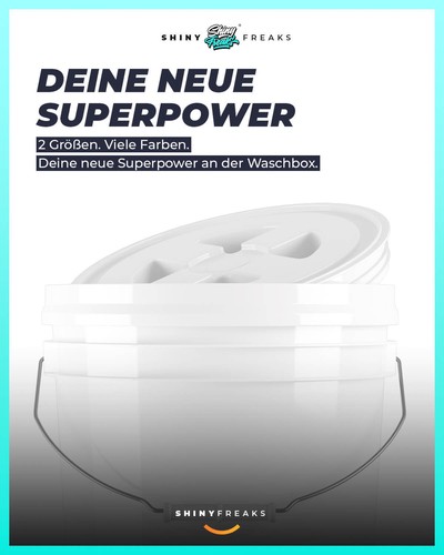 Auto Wascheimer Chemicalworkz Performance Buckets mit Deckel & Sieb Weiß 3,5GAL - Bild 6 von 6