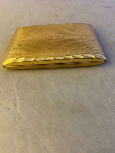 VTG Leipzig Brass German Made Liberated Cigarette Case - Picture 4 of 10