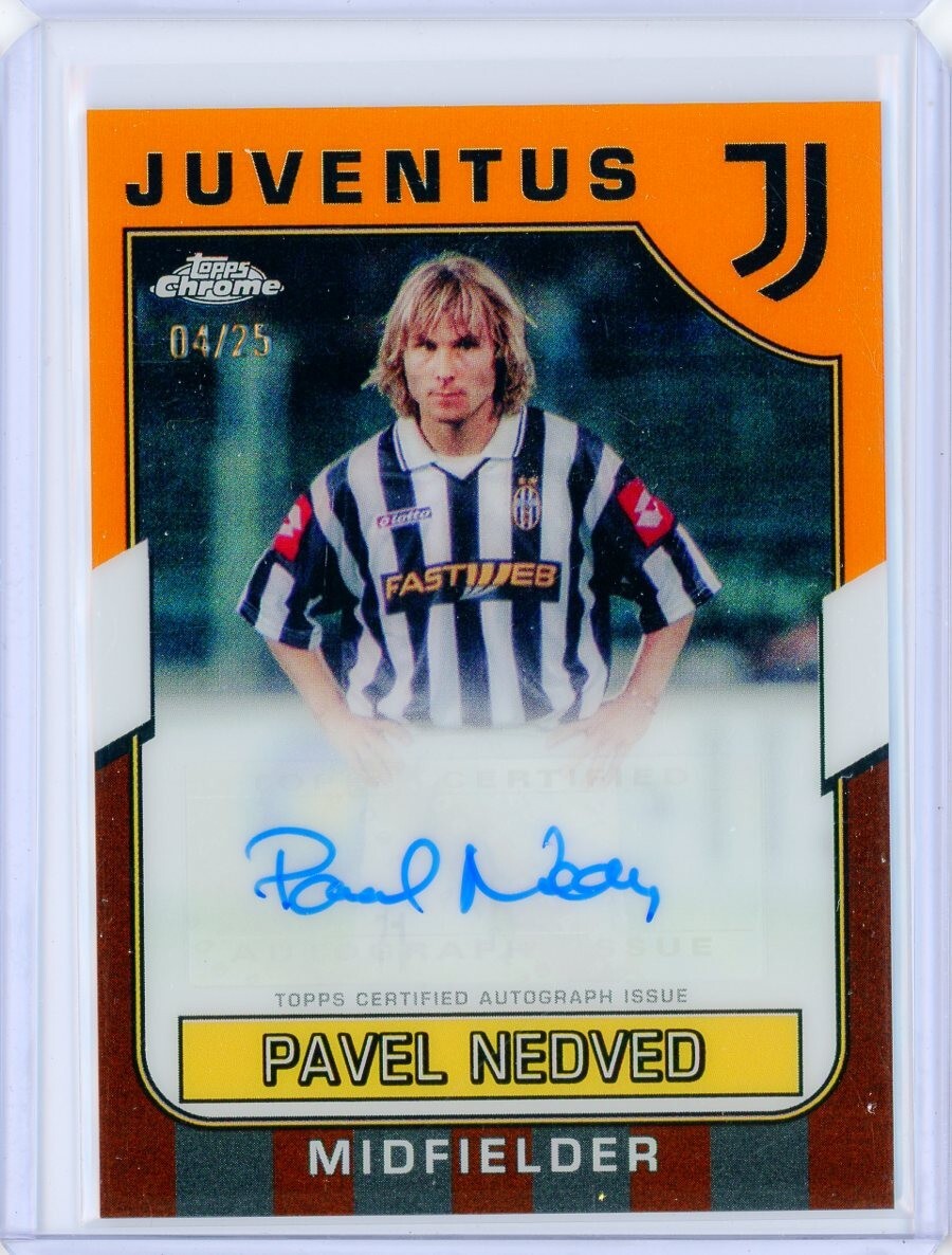 都内で Topps 2022-23 Chrome AUTO Orange NEDVED PAVEL Juventus その他