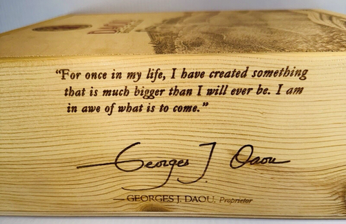 Daou Vineyard Estate Soul Of A Lion Wine Box Wood 3-Bottle 14.5x12.5x5 Box Only - Picture 6 of 9