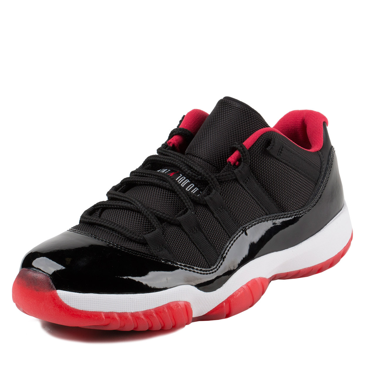 Nike Mens Air Jordan 11 Retro Low Bred Black/True Red-White 528895-012 Nike Mens Air Jordan 11 Retro Low Bred Black/True Red-White 528895-012