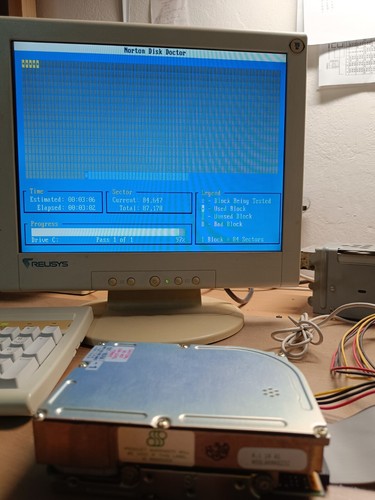ATA/IDE HDD 45 MB Seagate ST157A-1 3.5"/HH IDE/AT 3600RPM. 100 % HEALTH - Afbeelding 9 van 16