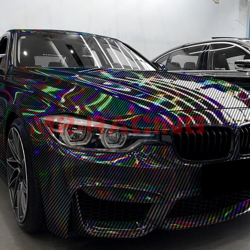 Holographic 2D Carbon Fiber Laser Chrome Car Vinyl Wrap Sheet Film Decal Sticker - Picture 12 of 55
