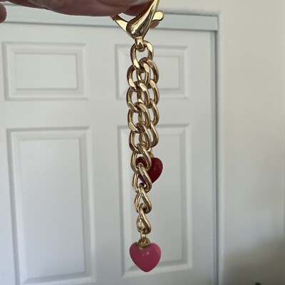 keychains for women vintage with pink and red hearts. It won't tarnish.  