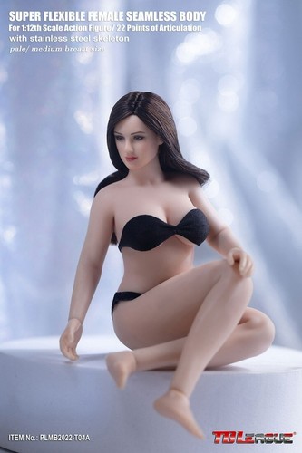 TBLeague T04A Female Seamless Medium Breast Pale Body with Head 1/12 FIGURE - Picture 10 of 10