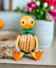 Primitive Spring Easter Recycled Metal Baby Huey Duck 7.5"