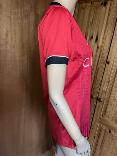 Castore Saracens Rugby Away Red Jersey Shirt City Idex 2021/22 sz 14 L NWT - Picture 6 of 13