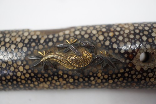 Espada Wakizashi Japonesa con Hoja-Sobrante Antigua Original de Japón 0410E20 - Imagen 18 de 23