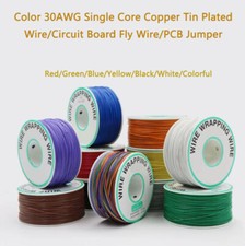 1/5 Roll Color 30AWG Single Core Copper Tin Plated Wire/OK Wire/PCB Jumper 250M
