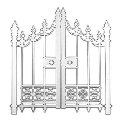 Garden Gates Metal Cutting Dies Stamps Embossing Stencil For Diy Scrapbooking