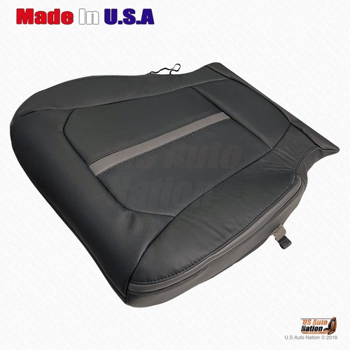 2017 2018 Ford F250 F350 Platinum Driver Bottom Perforated Leather Cover Black - Picture 6 of 9