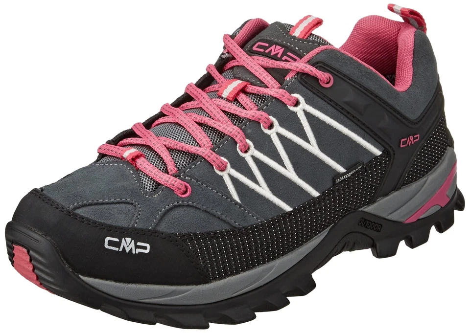 Damen Rigel Low Wmn Schoenen Wp Trekking Wanderhalbschuhe Grau Grey Fuxia Ice...