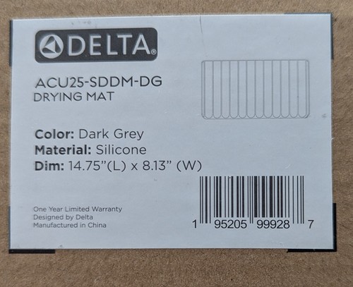 NEW Delta Gray Silicone  Dish Glass Drying Rack 14.75" x 8.13" x .5" - Picture 8 of 10