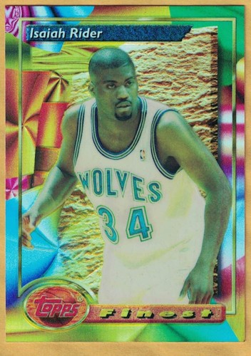 Isaiah Rider 1993-94 Topps Finest Refractor (#79) RC Rookie