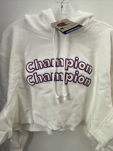 Champions Cropped Hoodie Small SZ - Picture 2 of 6