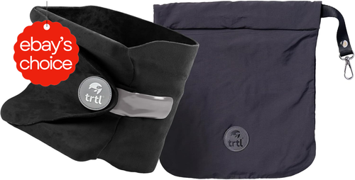 Travel Airplane Pillow Neck Shoulder Support Super Soft Lightweight Washable Bla - Picture 11 of 12