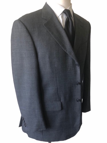 Bespoke Britches Of Georgetown Men Grey Three Button 100% Wool Suit - Size 42 R - Picture 4 of 12