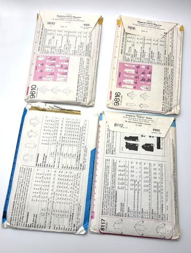 Vintage Lot of 8 Uncut & Cut Simplicity McCalls Shirt Blouse Sewing Patterns - Picture 3 of 5