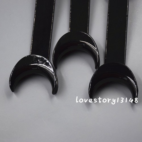 5 Pcs Dental Mouth Opener Cheek Lip Retractor Double Head Fishtail Black Small - Picture 9 of 12
