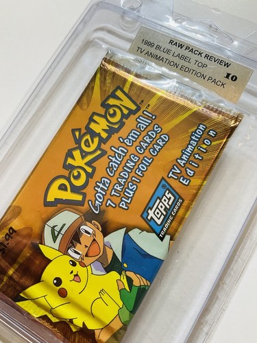 1999 TOPPS POKEMON TV ANIMATION BLUE LABEL FACTORY SEALED BLISTER PK RPR 10 READ - Picture 2 of 6