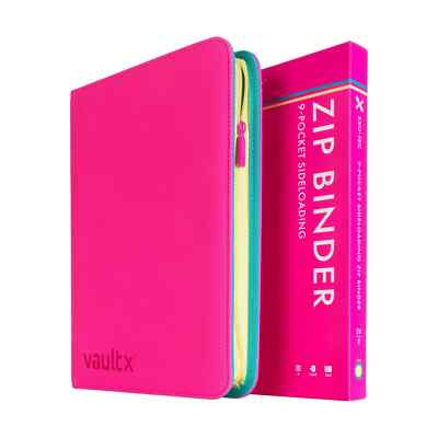 Vault X SV9 9 Pocket Zip Binder Exo Tec Side Loading 1st Edition Pokemon TCG