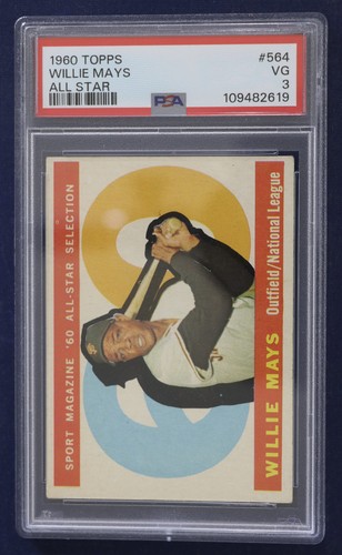 1960 Topps #564 Willie Mays AS PSA 3 VG