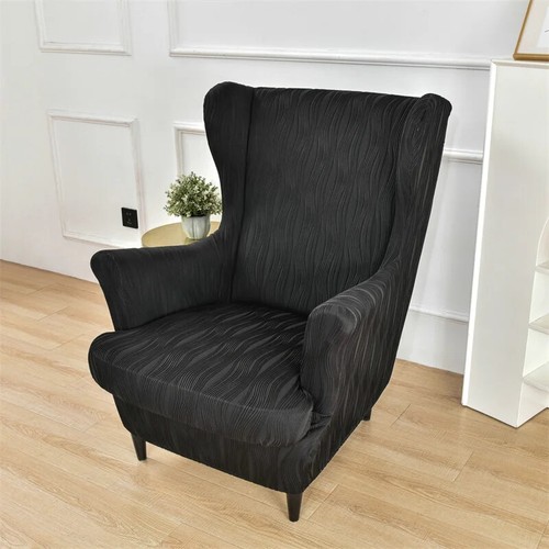 Office Wing Chair Covers Jacquard Non-slip Sofa Slipcovers with Cushion Cover - Picture 9 of 34