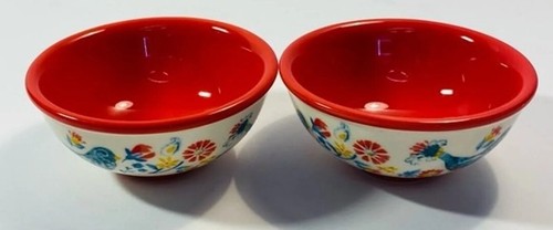 Pioneer Woman Stoneware Condiment Bowls / Sauce Dishes Lot of 2 - Picture 2 of 5