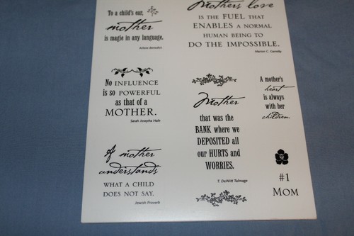 Simple Thoughts Mutter Aufkleber ~ Wolke 9 Designs ~ für Scrapbooking - Bild 3 von 5