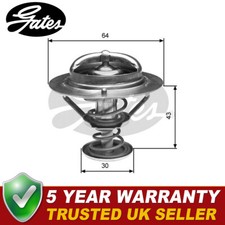 Gates Coolant Thermostat Fits Nissan Hyundai Kia Mitsubishi Vauxhall - TH27082G1