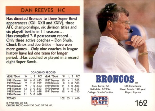 S5R7: 1992 Pro Set Football (#1-250) - Complete Your Set - Picture 328 of 504