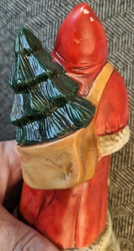 Vtg Christmas Santa Claus ๐ถ WHITE CHRISTMAS ๐ถ Revolving Figurine Taiwan ๐ต - Picture 8 of 9