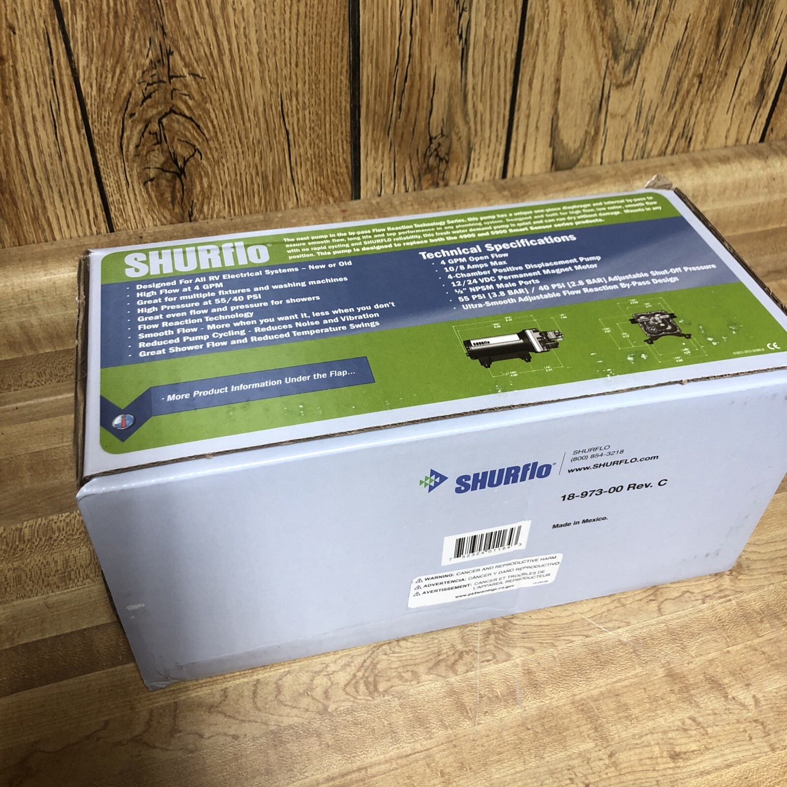 Shurflo 4048153E75 4048 High Flow Pump 4.0 GPM New eBay