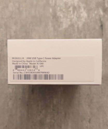 Apple MJ262LL/A 29 W USB Type-C Power Adapter for MacBook - White - Picture 3 of 5