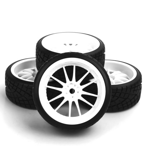 Neumáticos de deriva y cubo de rueda 6 mm offset para HSP HPI RC 1:10 coche de carretera nuevo - Imagen 2 de 5