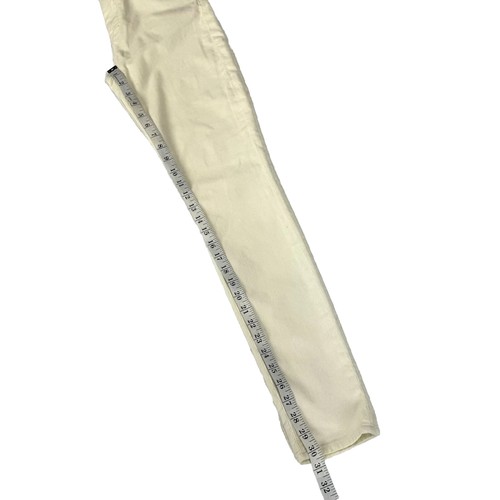 7 For All Mankind 28 Skinny Ivory Creme Soft Cord Jeans - Bild 11 von 13