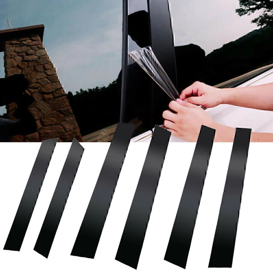 Para 2007 2008 2009 2010 2011 HONDA CRV CR-V poste pilar 6 peças guarnição de porta de janela - Imagem 4 de 4