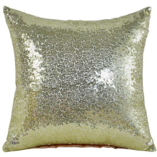 Solid Sequin Throw Pillow Case Glittery Cushion Cover Office Home Car Sofa Décor - Picture 11 of 15
