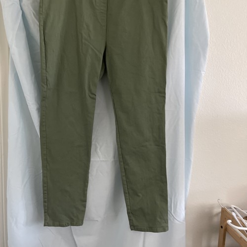 Drapers and Damons Pants Size XL Olive Green Casual Dress Pants Elastic Waist - Picture 3 of 14