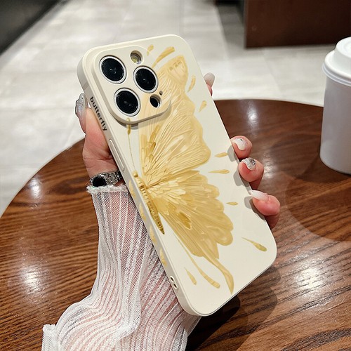 Case For iPhone 15 14 13 12 Pro Max Mini 11 7 8 XR Butterfly Slim Silicone Cover - Picture 14 of 18