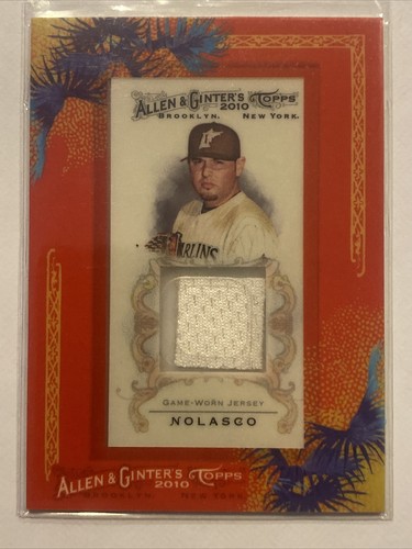 2010 Topps Allen & Ginter Relic Patch Ricky Nolasco #AGR-RN Florida Marlins