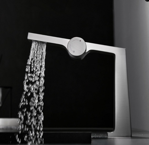 Grifo de lavabo frío caliente grifo de baño mezclador de lavabo orificio giratorio de montaje en cubierta - Imagen 4 de 13