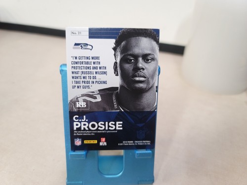 2016 Panini Encased CJ Prosise 1/1 Triple Patch Rookie C2598 - Picture 4 of 6